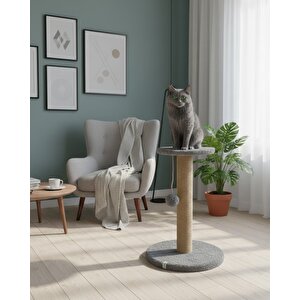 Reyo Pet Stepli Kedi Tırmalama Tahtası Gri