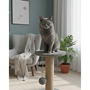 Reyo Pet Stepli Kedi Tırmalama Tahtası Gri