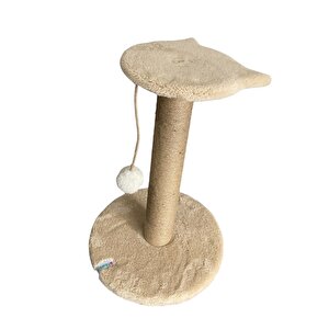 Pet Stepli Kedi Tırmalama Tahtası Bej
