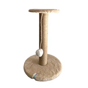 Pet Stepli Kedi Tırmalama Tahtası Bej
