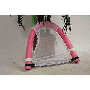 1 Adet Pembe Swimchair Fileli Deniz Havuz Sandalyesi Koltuğu