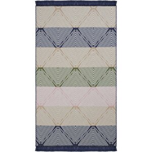 Lovely Renkli Kilim Yıkanabilir Çift Taraflı Akrilik İnce Banyo Balkon Mutfak Kilimi 80x150 cm