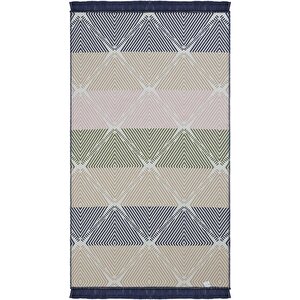 Lovely Renkli Kilim Yıkanabilir Çift Taraflı Akrilik İnce Banyo Balkon Mutfak Kilimi 80x150 cm