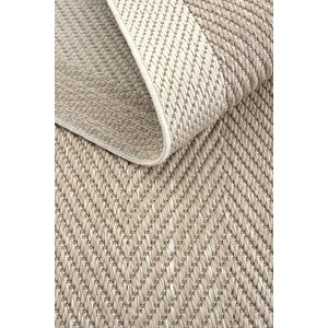 Cool Halı Grande 02 Bej Halı Antre Hol Halı Çerçeve Desenli Halı Kilim Kaymaz Tabanlı Mutfak Kilimi