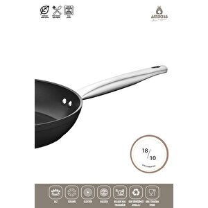 Titania 5 Parça Yanmaz Yapışmaz Titanyum Kaplama 24 Cm Tencere Tava Seti