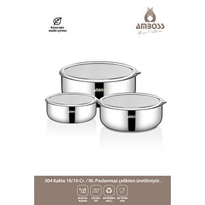 Amboss Pri̇me 6 Parça Saklama Kabi Kapakli