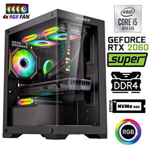 Xsr1083 I5 10400f 32gb Ram 1tb M.2 Nvme Ssd 8gb Rtx2060 Super  23.8" 180hz Oyuncu Bilgisayarı