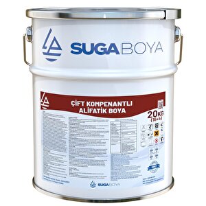 Suga Çi̇ft Kompenantli Epoksi̇ Zemi̇n Boyasi Ali̇fati̇k Boya 16+4 20 Kg Gri