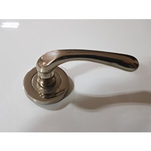 Çeli̇k Kapi Kolu Rozetli̇ Kumru Ni̇kel Saten Sağ