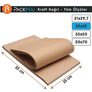 25x35 Cm Kraft Kağıt (100 Adet)  Paketleme | Ambalaj Kağıdı Doğal-dayanıklı Ve Çok Amaçlı 25x35 cm