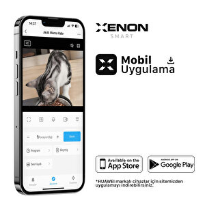 Akıllı Çelik Kedi Mama Kabı, 5 L Geniş Hazne, Wi-fi Mobil Uygulama Ile Uzaktan Kontrol, 1080 P Kamera, Sesli İletişim Kurulabilen Premium Otomatik Mama Kabı X8605