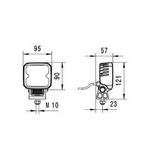 Off-road Led Lamba 12v-24v Roklume 155 Tp Led 1ga996284-061