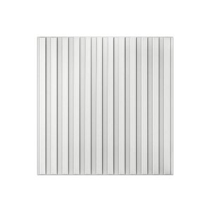 50cm X 50cm 1 Adet 3d Abs Malzeme Pvc Dayanıklı Duvar Paneli Silinebilir Lambiri Model Beyaz Panel