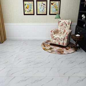 30cm X 60cm 1 Adet Yapışkanlı Colored-605 Floor Pvc Panel Yer Zemin Kaplama Paneli Arkası Kauçuklu