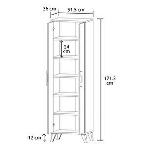 Osaka 2 Kapaklı Banyo Dolabı