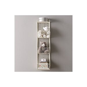 Çok Amaçlı Grid Tel Kafes 3 Bölmeli Dikey Raf 90x25