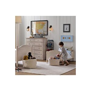 Çok Amaçlı Grid Tel Kafes 3 Bölmeli Dikey Raf 90x25