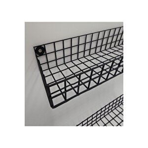 Yeni Model Rüstik Ikili Telli Banyo Ve Mutfak Rafı