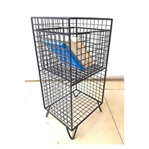 Çok Amaçlı Yeni Dekoratif Sepet – Siyah 25 X 23 X 20 Cm