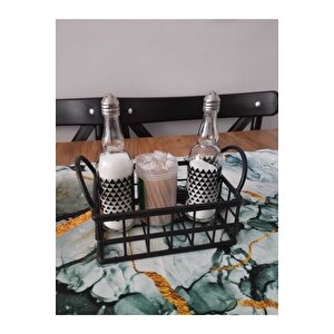 15x10 Asortik Çok Amaçlı Dekoratif Tekli Mi̇ni̇ Boy Rüstik Tel Sepet