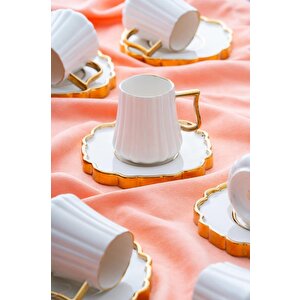 Petra Gold 6lı Kahve Fincan Takımı Sct-06175