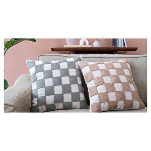 Nile Checkered Punch Kırlent