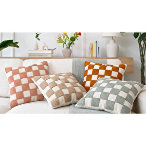 Cool Checkered Punch Kırlent Takımı