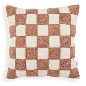 Pink Checkered Punch Kırlent
