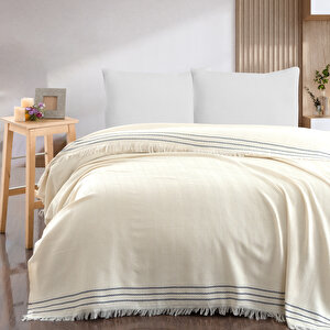 Home Rena Çift Kişilik Pike 200x230 Cm-ekru/i̇ndigo