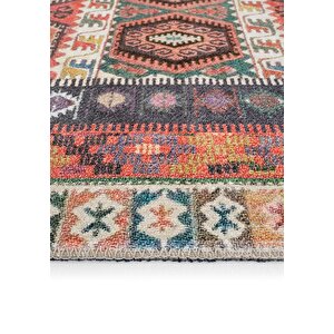 Cool Halı Private Renkli Eskitme Vintage Halı Kilim Otantik Dokuma Şönil Halı Yıkanabilir Salon Halısı