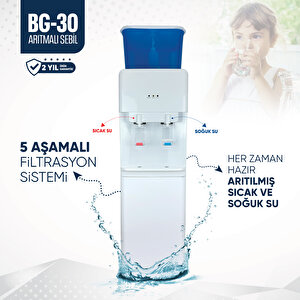 Sicak Ve Soğuk 2 Musluklu  Hazneli̇ Aritmali Sebi̇l