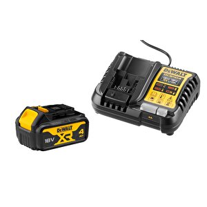 4,0 Ah Şarj Seti Dcb1104 18v Lı-ion Akü Şarj Cihazı+dcb182-xj 18 Volt / 4,0 Ah Li-ion  Akü