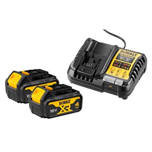 4,0 Ah Şarj Seti Dcb1104 18v Lı-ion Akü Şarj Cihazı+dcb182-xj 18 Volt / 4,0 Ah Li-ion 2 Adet  Akü