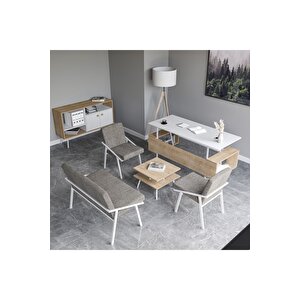 Lagomood 
İrony Ofis Koltuk Takımı Beyaz Beyaz