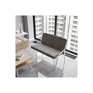 Lagomood İrony Ofis İkili Koltuk Beyaz Beyaz