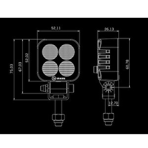 Strands Off-road Led Ve Geri Vites Lamba Unity 10w 809234