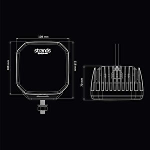 Strands Off-road Led Lamba For9t No-glare 78w 809260