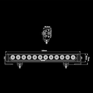 Strands Off-road Led Bar Dark Knight Identity 20" (51cm) 809169