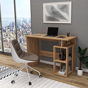 Enda Home Star-e 2 Raflı Kütüphaneli Çalışma Masası 100x56 Cm Atlantik Çam