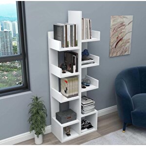 Enda Home Pamfilya 10 Bölmeli/raflı Kitaplık Beyaz
