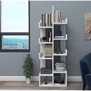 Enda Home Pamfilya 10 Bölmeli/raflı Kitaplık Beyaz