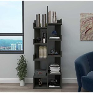 Enda Home Pamfilya 10 Bölmeli/raflı Kitaplık Antrasit