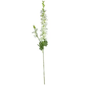 Yapay Çiçek Beyaz Sümbül Tek Dal Tomurcuklu 85*15cm Kumaş Çiçek Uzun Dal