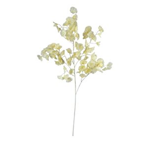 Yapay Çiçek Krem Zambak Tek Dal 90*35cm Kumaş Çiçek Uzun Dal