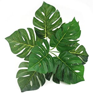 Yapay Çiçek Demet Monstera 35cm 9 Dal Yapay Bitki