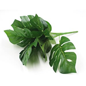 Yapay Çiçek Demet Monstera 35cm 9 Dal Yapay Bitki