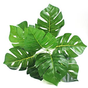 Yapay Çiçek Demet Monstera 35cm 9 Dal Yapay Bitki