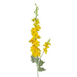 Yapay Çiçek Sarı Sümbül Tek Dal Tomurcuklu 85*15cm Kumaş Çiçek Uzun Dal