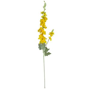 Yapay Çiçek Sarı Sümbül Tek Dal Tomurcuklu 85*15cm Kumaş Çiçek Uzun Dal