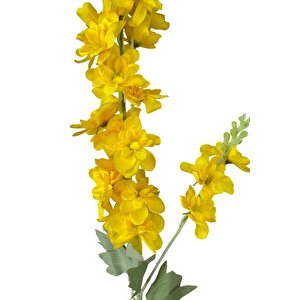 Yapay Çiçek Sarı Sümbül Tek Dal Tomurcuklu 85*15cm Kumaş Çiçek Uzun Dal